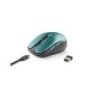 Raton ngs evo rust optico 800/1200/1600 dpi inalambrico 5 botones teclas silenciosas receptor usb 2,4 ghz verde