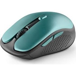 Raton ngs evo rust optico 800/1200/1600 dpi inalambrico 5 botones teclas silenciosas receptor usb 2,4 ghz verde