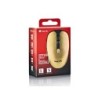 Raton ngs evo rust optico 800/1200/1600 dpi inalambrico 5 botones teclas silenciosas receptor usb 2,4 ghz dorado