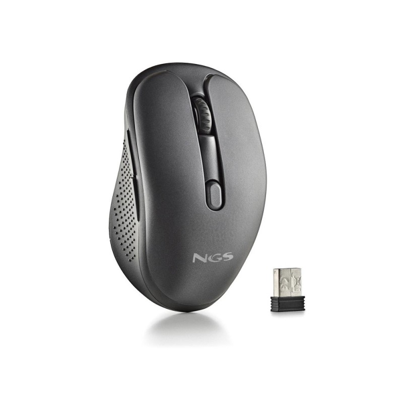 Raton ngs evo rust optico 800/1200/1600 dpi inalambrico 5 botones teclas silenciosas receptor usb 2,4 ghz negro Raton ngs evo rust optico 800/1200/1600 dpi inalambrico 5 botones teclas silenciosas receptor usb 2,4 ghz negro