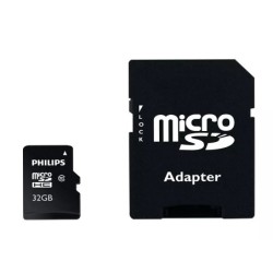 Memoria sdhc micro philips 32gb class 10 con adaptador