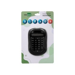 Calculadora liderpapel bolsillo xf43 8 digitos solar y pilas color negro 94x59,5x10,5mm