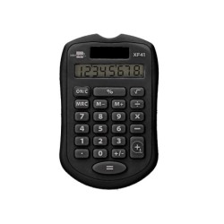 Calculadora liderpapel bolsillo xf43 8 digitos solar y pilas color negro 94x59,5x10,5mm