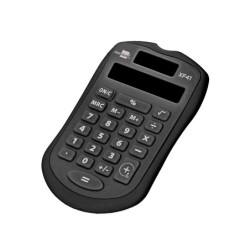 Calculadora liderpapel bolsillo xf43 8 digitos solar y pilas color negro 94x59,5x10,5mm