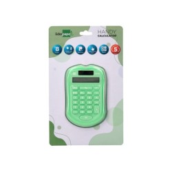 Calculadora liderpapel bolsillo xf42 8 digitos solar y pilas color verde 94x59,5x10,5mm