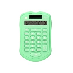 Calculadora liderpapel bolsillo xf42 8 digitos solar y pilas color verde 94x59,5x10,5mm
