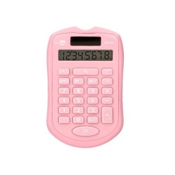 Calculadora liderpapel bolsillo xf41 8 digitos solar y pilas color rosa 94x59,5x10,5mm
