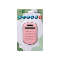 Calculadora liderpapel bolsillo xf41 8 digitos solar y pilas color rosa 94x59,5x10,5mm