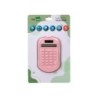 Calculadora liderpapel bolsillo xf41 8 digitos solar y pilas color rosa 94x59,5x10,5mm