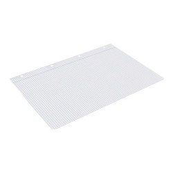 Recambio liderpapel a4 20050 hojas 90g/m2 cuadro 4 mm con margen 4 taladros