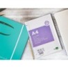 Recambio liderpapel a4 20050 hojas 90g/m2 cuadro 4 mm con margen 4 taladros
