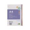 Recambio liderpapel a4 20050 hojas 90g/m2 cuadro 5 mm 4 taladros bandas de 5 colores