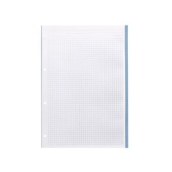 Recambio liderpapel a4 20050 hojas 90g/m2 cuadro 5 mm 4 taladros bandas de 5 colores