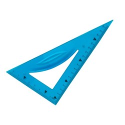 Juego escuadra 21 cm cartabon 21 cm regla 30 cm y semicirculo plastico flexible en petaca liderpapel colores