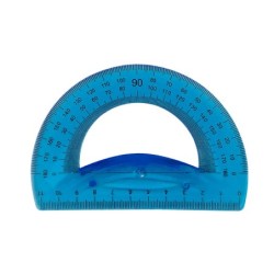 Juego escuadra 21 cm cartabon 21 cm regla 30 cm y semicirculo plastico flexible en petaca liderpapel colores