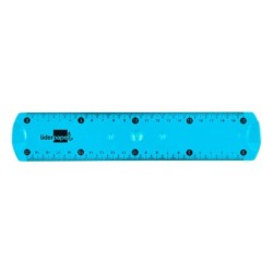 Regla liderpapel plastico flexible 20 cm colores surtidos