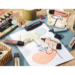 Rotulador stabilo boss pastel fluorescente 70 nature colors expositor de 30 unidades colores surtidos