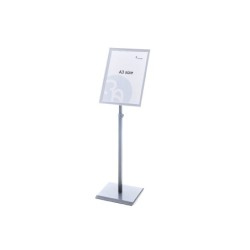 Expositor rocada de suelo magnetico rotativo 90 horizontal/vertical altura ajustable din a3