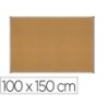 Pizarra corcho rocada marco aluminio con cantoneras 100x150 cm