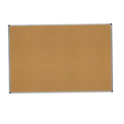 Pizarra corcho rocada marco aluminio con cantoneras 100x150 cm