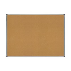 Pizarra corcho rocada marco aluminio con cantoneras 90x120 cm
