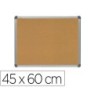Pizarra corcho rocada marco aluminio con cantoneras 45x60 cm