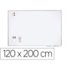Pizarra blanca rocada lacada magnetica marco aluminio con cantoneras 120x200 cm