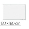 Pizarra blanca rocada lacada magnetica marco aluminio con cantoneras 120x180 cm