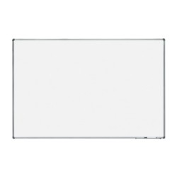Pizarra blanca rocada lacada magnetica marco aluminio con cantoneras 120x180 cm