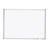 Pizarra blanca rocada lacada magnetica marco aluminio con cantoneras 90x120 cm