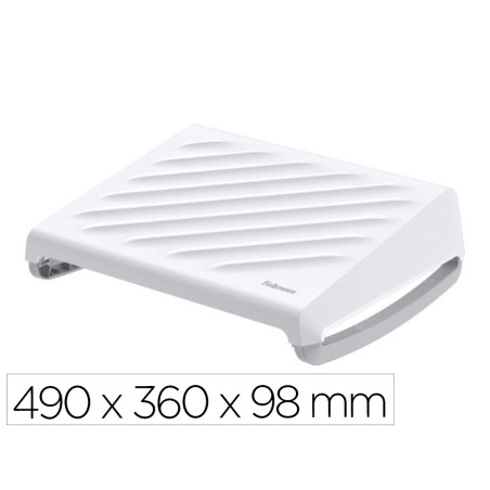 Reposapies fellowes breyta 3 ajustes de altura 100% reciclable 490x360x98 mm color blanco