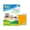 Etiqueta adhesiva tico naranja fluorescentes permanente fsclaser/inkjet/fotocopia 99,1x34mm caja de 1120 unidades