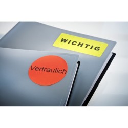 Etiqueta adhesiva tico naranja fluorescentes permanente fsclaser/inkjet/fotocopia 99,1x34mm caja de 1120 unidades