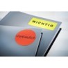 Etiqueta adhesiva tico naranja fluorescentes permanente fsclaser/inkjet/fotocopia 99,1x34mm caja de 1120 unidades