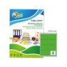 Etiqueta adhesiva tico verde f luorescentes permanente fsc laser/inkjet/fotocopia 99,1x67,7 mmcaja de 560 unidades