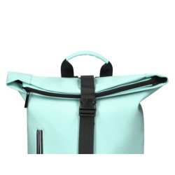 Cartera antartik mochila water proof enrollable diseño casual color turquesa 480x130x280 mm