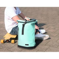 Cartera antartik mochila water proof enrollable diseño casual color turquesa 480x130x280 mm