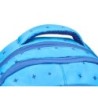 Cartera escolar liderpapel moc hila multibolsillo diseño azul 450x145x300 mm