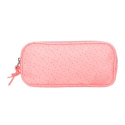 Estuche portatodo liderpapel escolar 2 compartimentos diseño estrellas rosa