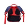 Cartera escolar liderpapel moc hila multibolsillo infantil azul marino rojo beige 350x110x270 mm