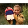 Cartera escolar liderpapel moc hila multibolsillo infantil azul marino rojo beige 350x110x270 mm