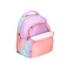 Cartera escolar liderpapel moc hila multibolsillo infantil azul rosa morado 350x110x270 mm