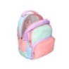 Cartera escolar liderpapel moc hila multibolsillo infantil azul rosa morado 350x110x270 mm
