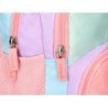 Cartera escolar liderpapel moc hila multibolsillo infantil azul rosa morado 350x110x270 mm