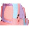 Cartera escolar liderpapel moc hila multibolsillo infantil azul rosa morado 350x110x270 mm