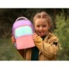 Cartera escolar liderpapel moc hila multibolsillo infantil azul rosa morado 350x110x270 mm