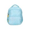 Cartera escolar liderpapel moc hila multibolsillo infantil flowers azul 350x110x270 mm