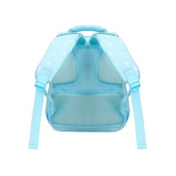 Cartera escolar liderpapel moc hila multibolsillo infantil flowers azul 350x110x270 mm