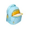 Cartera escolar liderpapel moc hila multibolsillo infantil flowers azul 350x110x270 mm