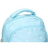 Cartera escolar liderpapel moc hila multibolsillo infantil flowers azul 350x110x270 mm